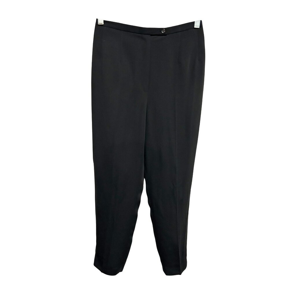 Hervé Benard Ladies Black Polyester Pants Pocket Design Sz 8P